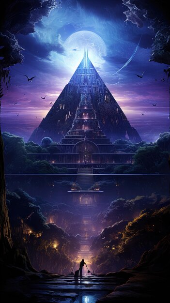 Photo a poster for the pyramids that is called pyramids