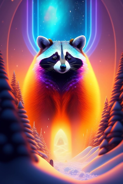 A poster for the raccoon that is called raccoon