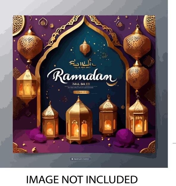 A poster of a ramadan kareem