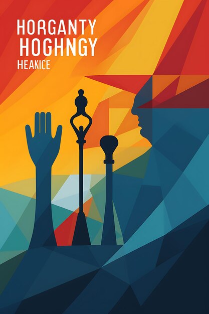 A poster representing the significance of huma creative ideas design concept human right day