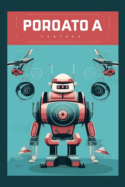 poster for a robot by person