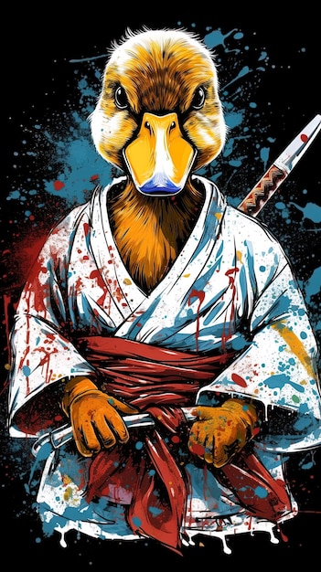 Foto un poster per un samurai chiamato arti marziali