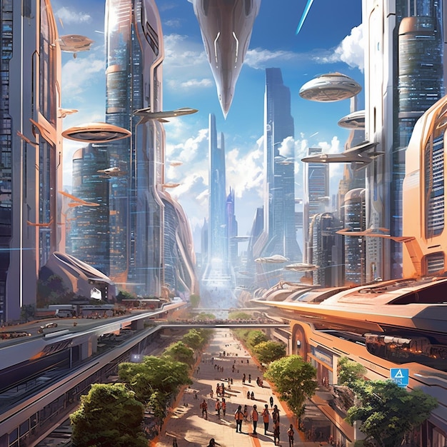 미래라는 SF 시리즈의 포스터.