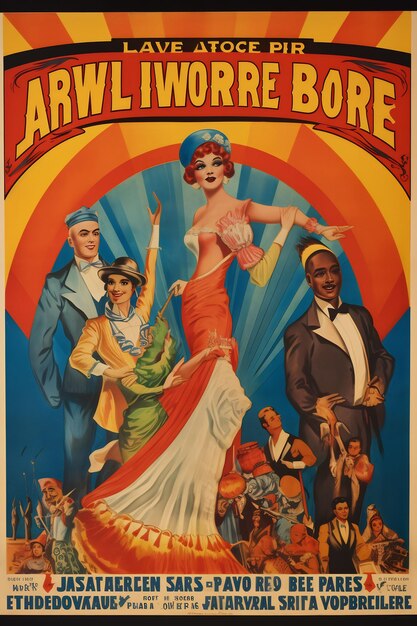 a poster for a show called quot olde quot with a woman in a white dress