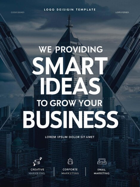 a poster for smart ideas to help your business