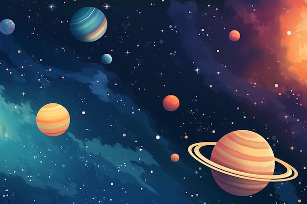 Плакат Солнечной системы.