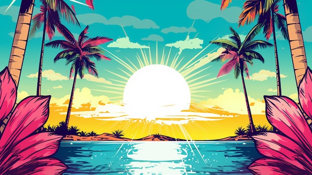 a poster for the sun and the ocean.