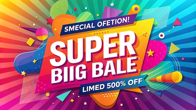 a poster for super big big