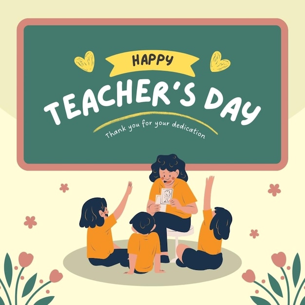 a poster for teachers day with a quote about teachers day