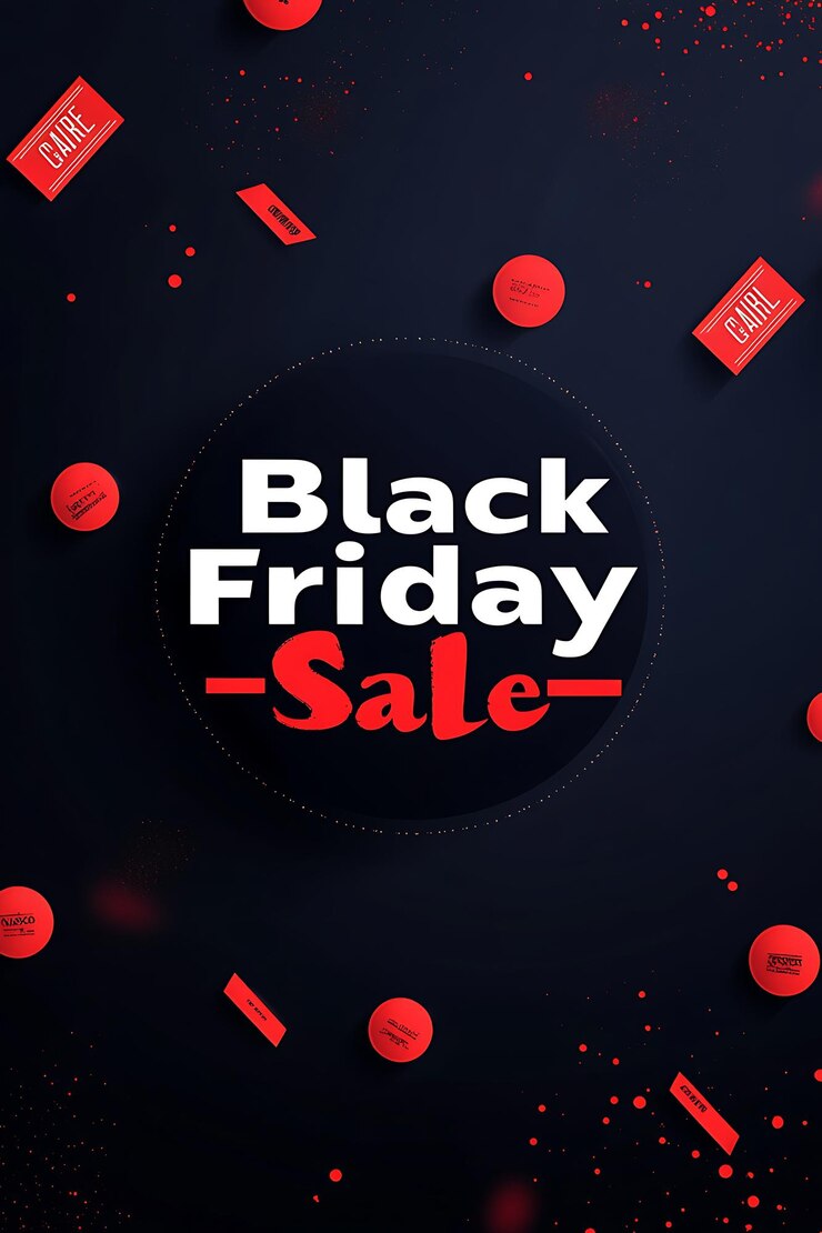 Photo a poster that says black friday sale