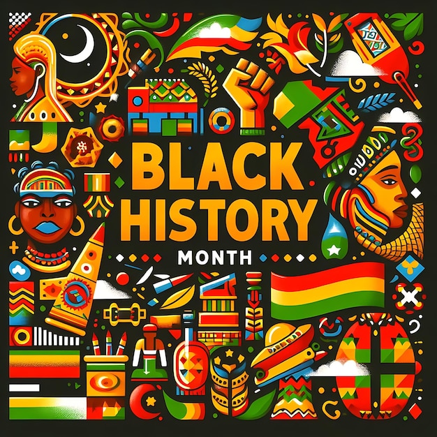 黒人歴史月と書かれたポスター