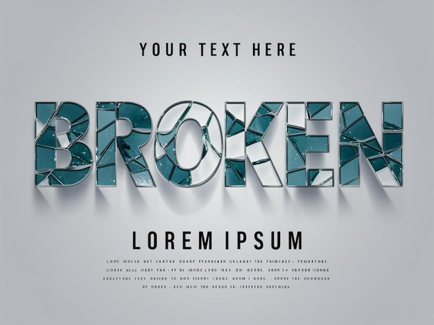 a poster that says broken broken