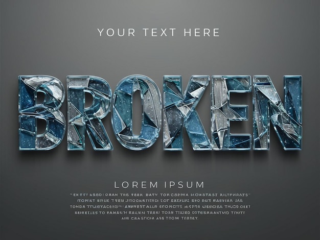 a poster that says broken