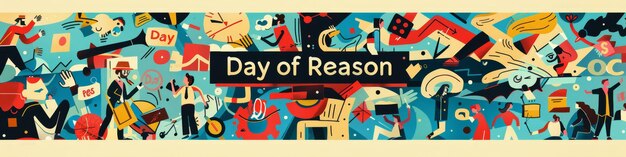 Photo a poster that says day of reason is on the bottom