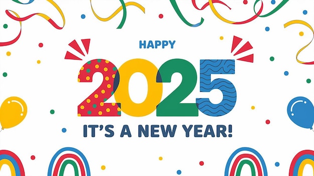 一張寫著"新年快樂"的海報