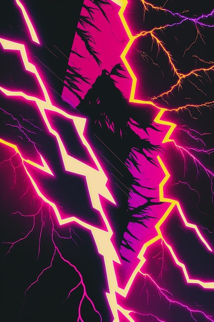 A poster that says'lightning'on it