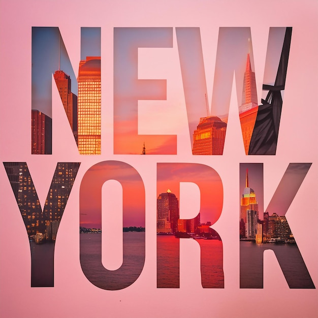 a poster that says new york on it