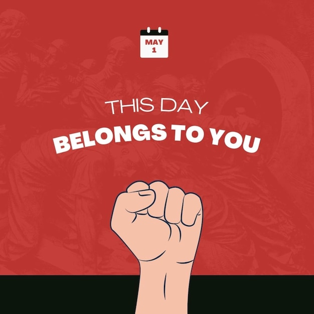 a poster that says this day belongs to you