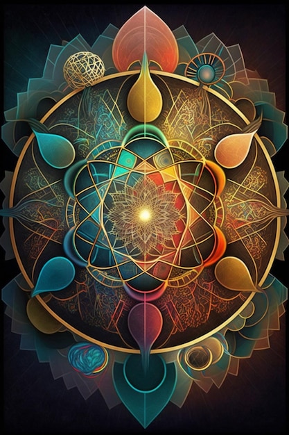 '우주는 원 안에 있다'라고 적힌 포스터