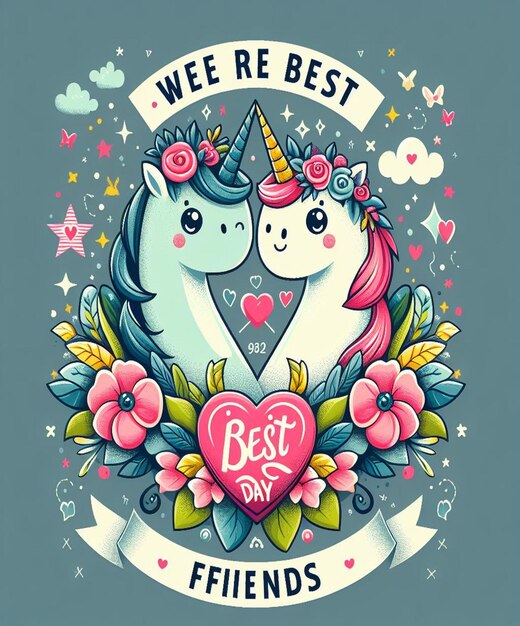 Photo a poster that says  were best be best friends