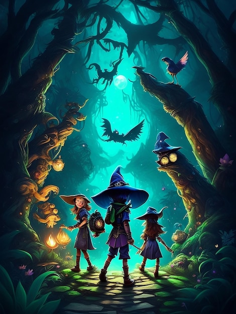 A poster that says'the witch'at the top of it