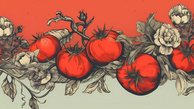 A poster for the tomato garden