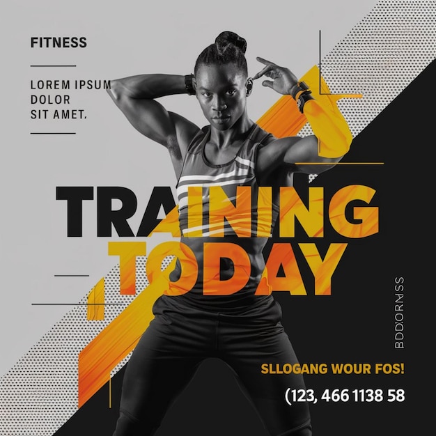 a poster for training day is shown in an ad for training today