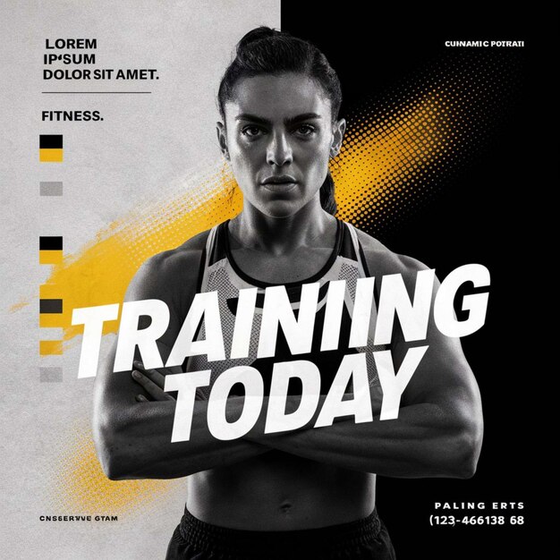 a poster for training today that is on the cover