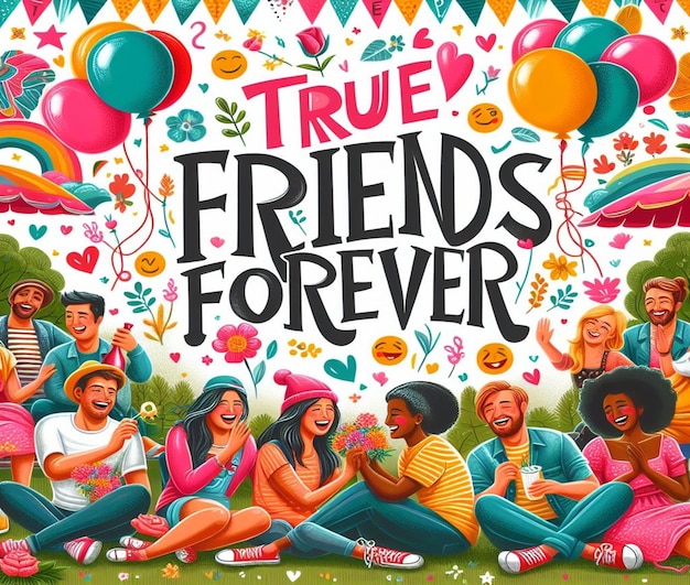 a poster for true friends that says true friends forever