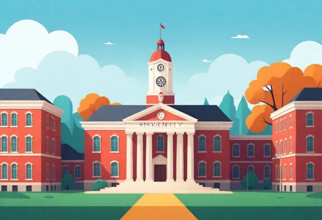 Photo a poster for university of university with the university of university