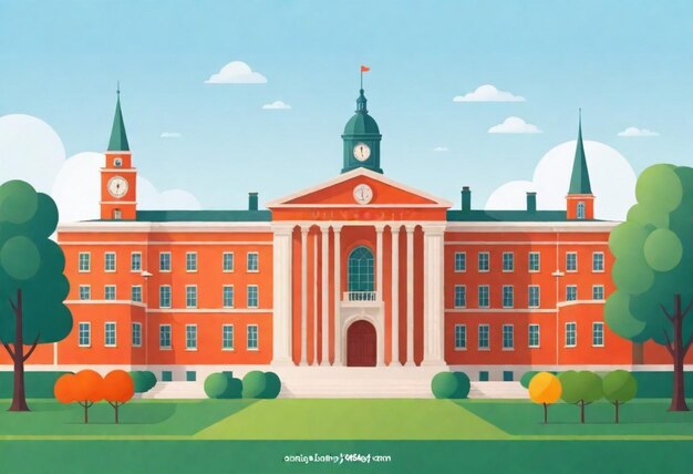 Photo a poster for university of university with the university of university