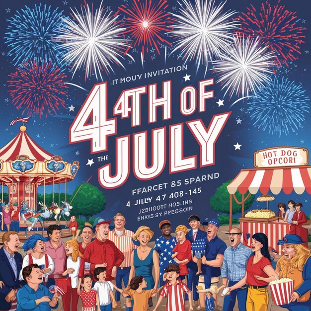 a poster for the us of america for the celebration