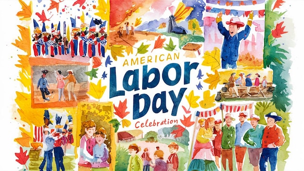 a poster for us federal holiday with a colorful background