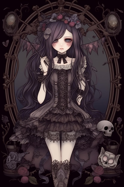 Apa liat liat  Gothic anime girl, Aesthetic anime, Anime art beautiful