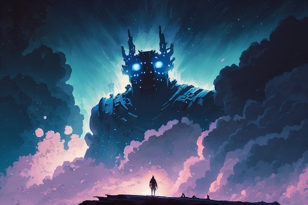 Premium AI Image  A poster for the video game shadow of the colossus