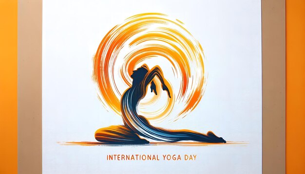 Foto poster voor de internationale dag van yoga