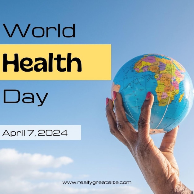 Foto poster voor de wereldgezondheidsdag