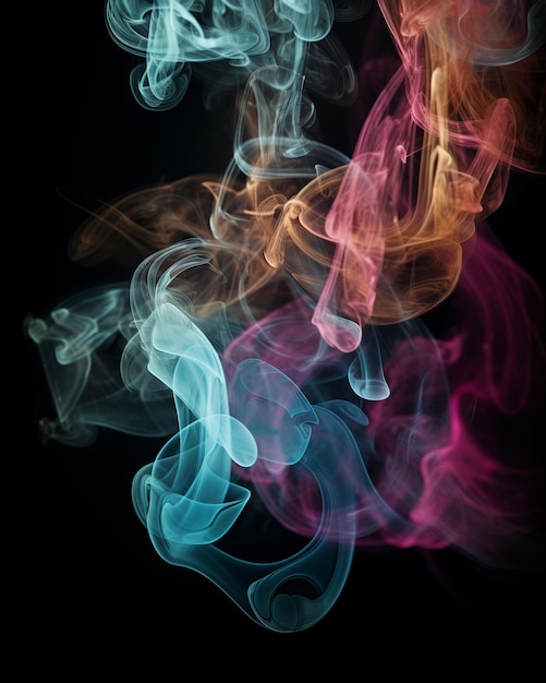 A poster with a color smoke effect