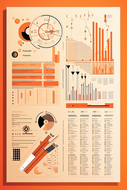 a poster with a graphic of a chart that says'the business'on it