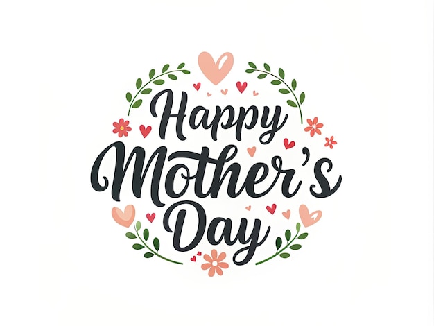 a poster with a happy mothers day written on it