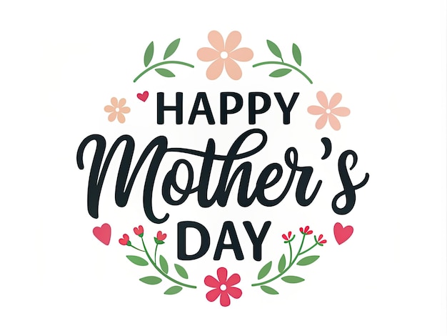 a poster with a happy mothers day written on it