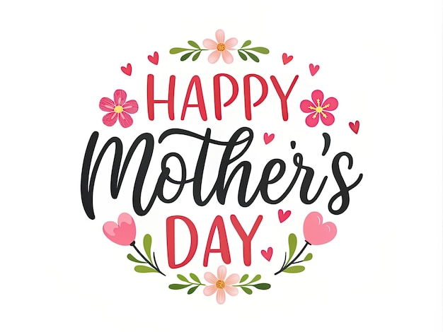 a poster with a happy mothers day written on it