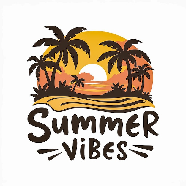 a poster with palm trees and the words summer holidays on it