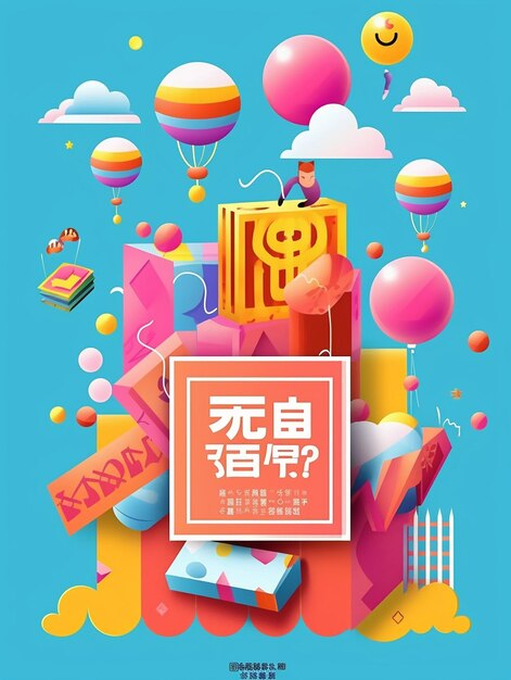 中国文字の絵とThe Wordと書かれたポスター