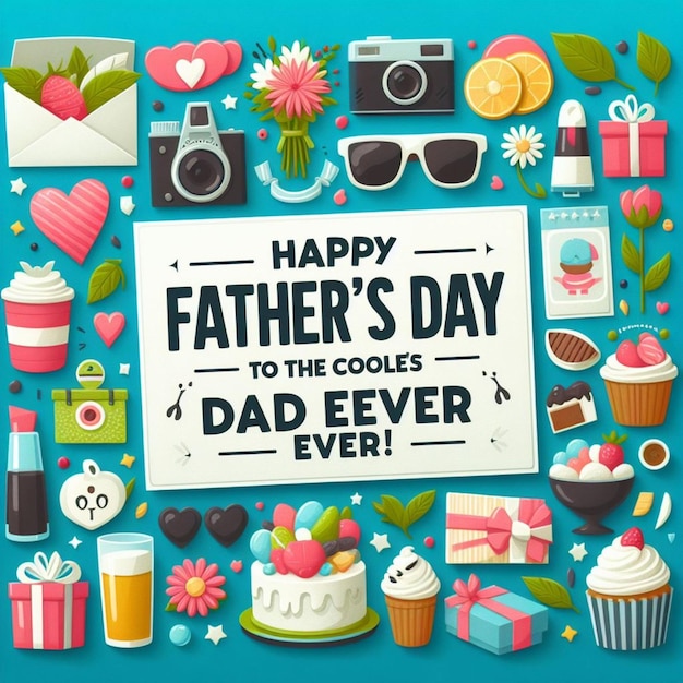 a poster with a picture of a dads dads day