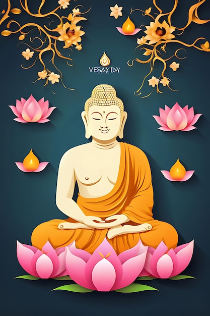 плакат с изображением сидящего автора с цветами и текстом слова медитировать на нем