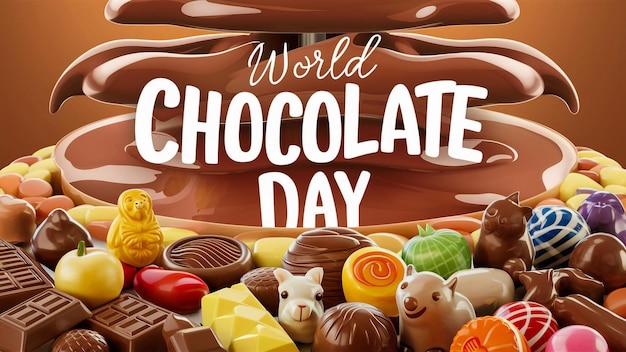 poster with a poster that says world chocolates