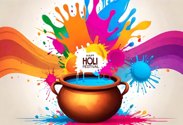 Photo a poster with a pot of tea and a pot of the word  hoi festival