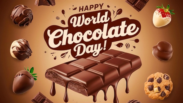a poster with a quote from world world chocolate