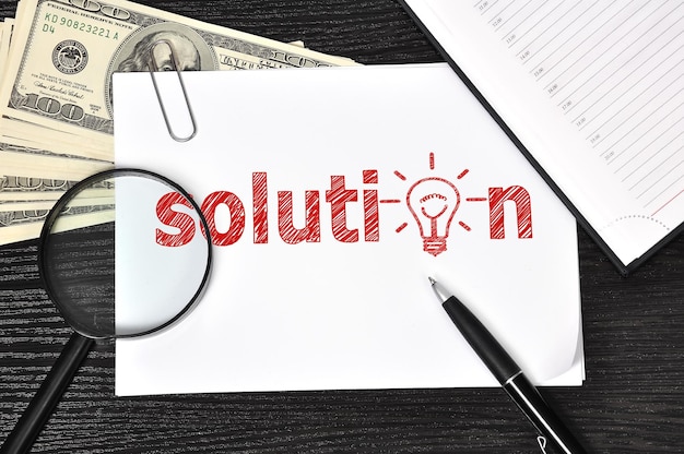 poster with solution